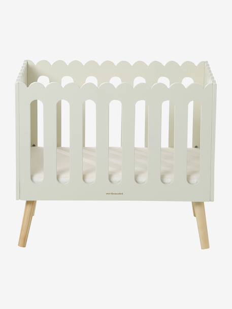 Lit poupon feston en bois FSC® blanc - vertbaudet enfant 