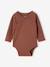 Lot de 5 bodies naissance manches longues beige chiné - vertbaudet enfant 