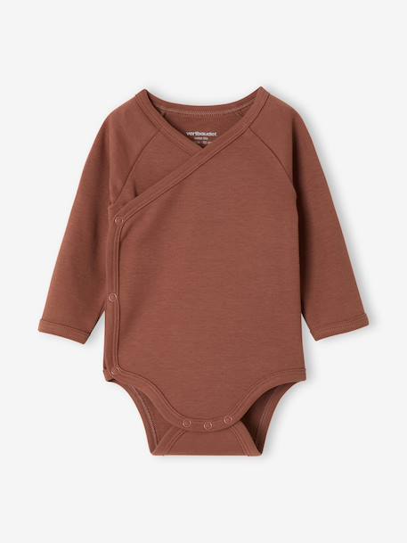 Set van 5 newborn rompertjes met lange mouwen gemêleerd beige - vertbaudet enfant 
