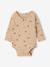 Lot de 5 bodies naissance manches longues beige chiné - vertbaudet enfant 