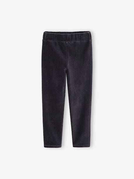 Legging fille anthracite+bois de rose - vertbaudet enfant 