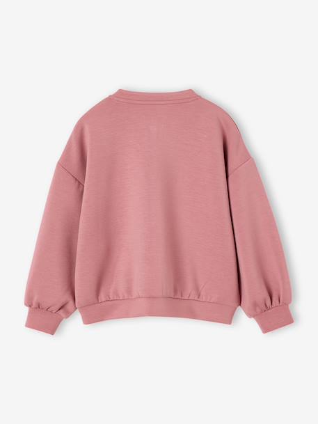 Sweat zippé fille vieux rose - vertbaudet enfant 