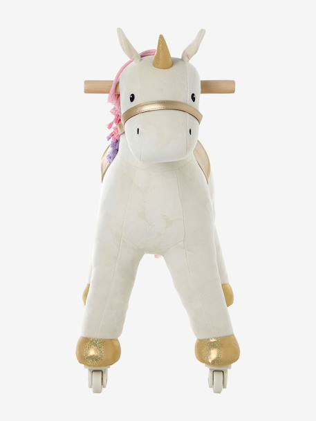 Trekpaardje FSC 100%-hout bruin+donkerbruin+ecru+wit - vertbaudet enfant 