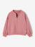 Sweat zippé fille vieux rose - vertbaudet enfant 