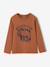 T-shirt manches longues garçon anthracite+blanc+cappuccino+rouge+vert sauge - vertbaudet enfant 