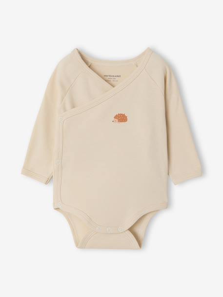 Set van 5 newborn rompertjes met lange mouwen gemêleerd beige - vertbaudet enfant 