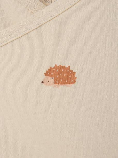 Set van 5 newborn rompertjes met lange mouwen gemêleerd beige - vertbaudet enfant 