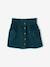 Jupe en velours poches coeur fille anthracite+bleu canard+camel+mauve - vertbaudet enfant 