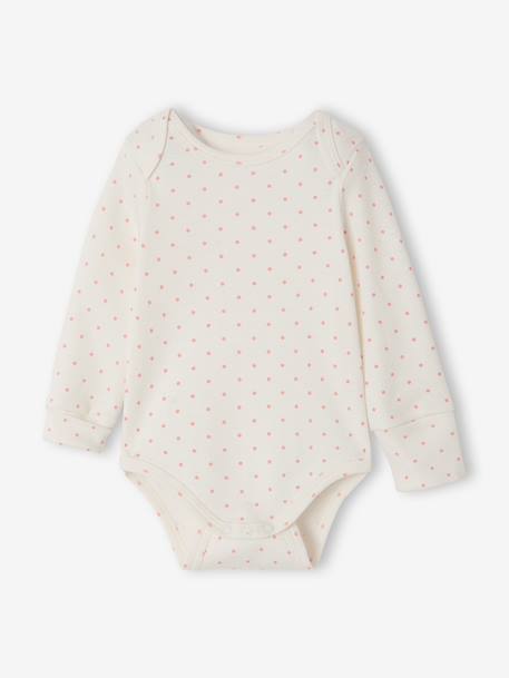 Set van 5 babybody's met lange mouwen ecru - vertbaudet enfant 