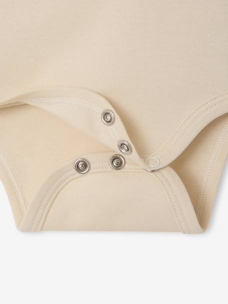 Set van 5 newborn rompertjes met lange mouwen gemêleerd beige - vertbaudet enfant 