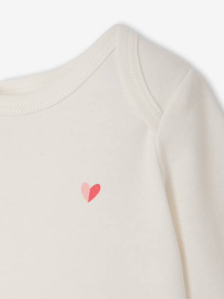 Set van 5 babybody's met lange mouwen ecru - vertbaudet enfant 