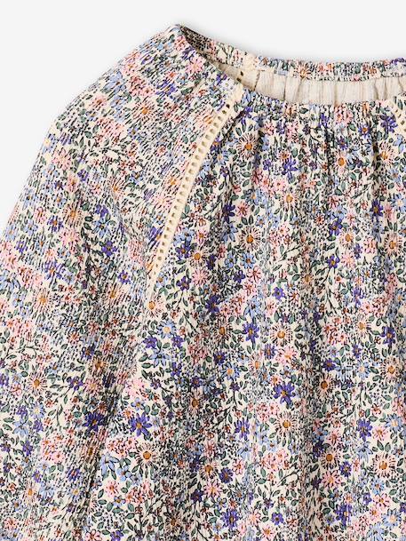 Blouse manches longues fille écru - vertbaudet enfant 