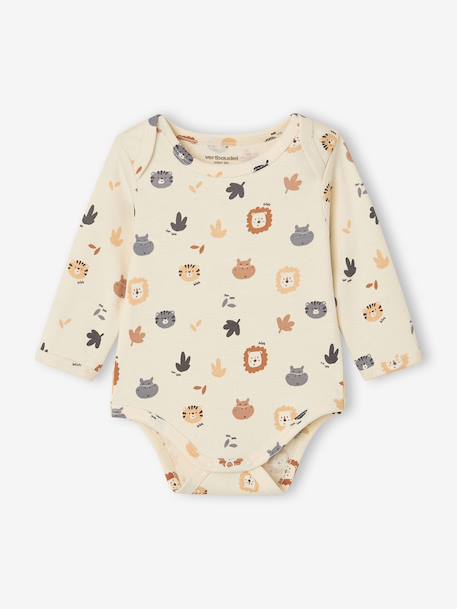 Lot de 3 bodies manches longues bébé noisette - vertbaudet enfant 