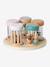 Set de 5 hochets musicaux en bois FSC® bois+rose - vertbaudet enfant 