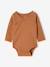 Lot de 5 bodies naissance manches longues beige chiné - vertbaudet enfant 
