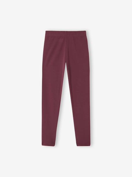 Legging long fille noir+prune - vertbaudet enfant 