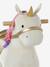 Cheval à roulettes en bois FSC® blanc+brun+écru+marron - vertbaudet enfant 