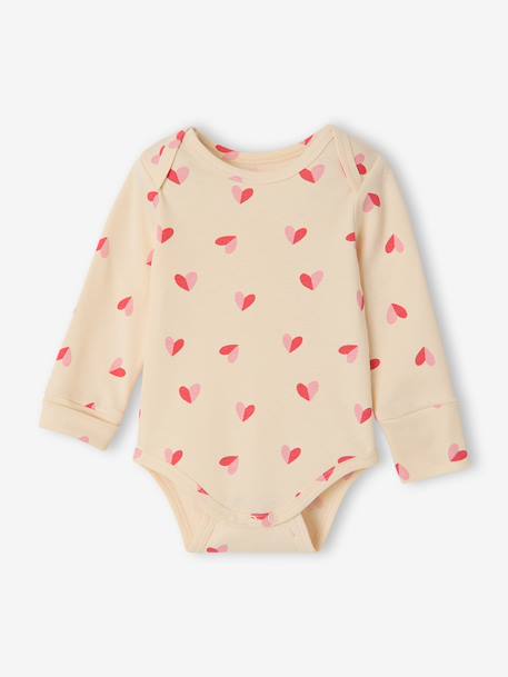 Lot 5 bodies manches longues bébé fille écru - vertbaudet enfant 