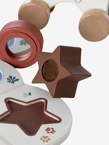 Coffret de 3 jouets d'éveil en bois FSC® caramel - vertbaudet enfant 