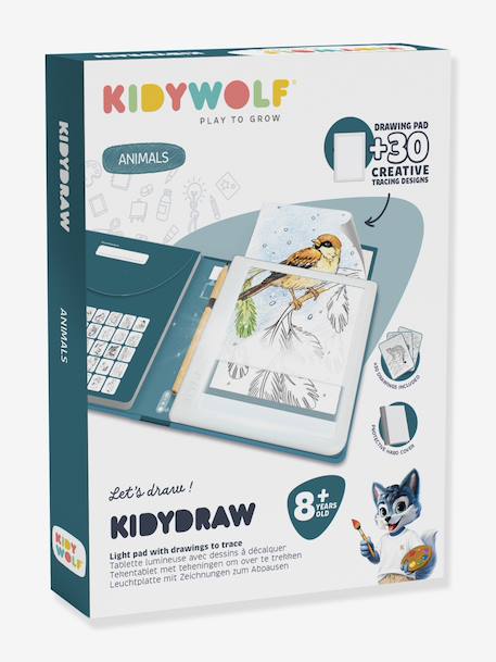 KidyDrawPAD Tablette dessin par décalquage bleu+vert clair - vertbaudet enfant 