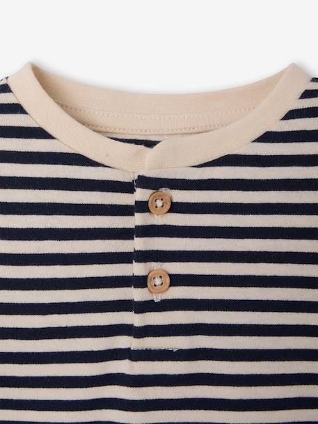 Lot de 3 tee-shirts bébé noix de pécan+terracotta - vertbaudet enfant 