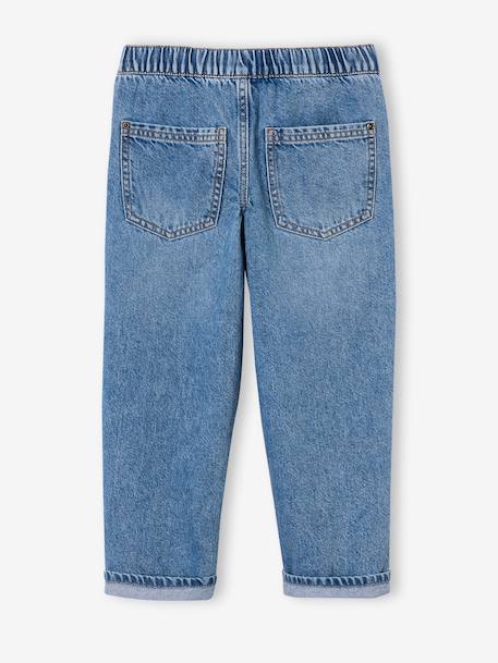 Jean loose morphologie fin double stone+noir - vertbaudet enfant 