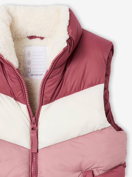 Doudoune légère sans manches fille prune - vertbaudet enfant 