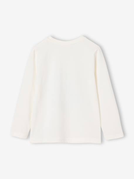 T-shirt manches longues garçon anthracite+blanc+cappuccino+rouge+vert sauge - vertbaudet enfant 
