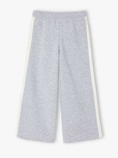 Pantalon jogging large fille gris chiné - vertbaudet enfant 