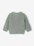 Gilet bébé en maille grosse jauge beige chiné+vert sauge - vertbaudet enfant 