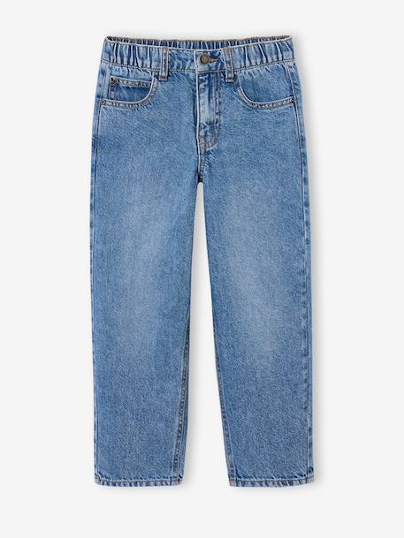 Jean loose morphologie fin double stone+noir - vertbaudet enfant 