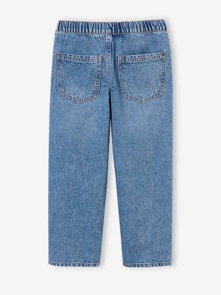 Loose jeans voor jongens double stone+zwart - vertbaudet enfant 