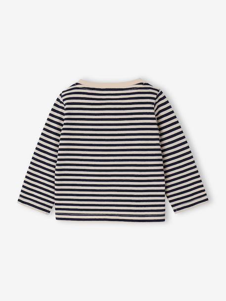 Lot de 3 tee-shirts bébé noix de pécan+terracotta - vertbaudet enfant 