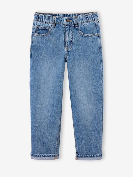 Jean loose morphologie fin double stone+noir - vertbaudet enfant 