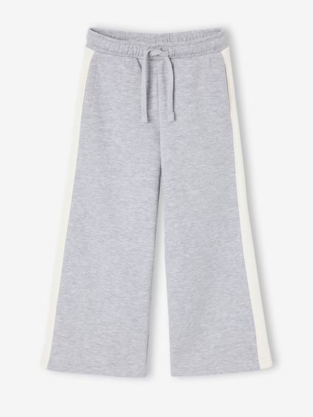 Pantalon jogging large fille gris chiné - vertbaudet enfant 