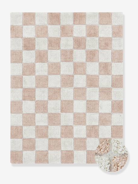 Tapis rectangulaire Tiles rose - vertbaudet enfant 