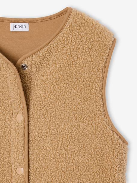 Mouwloos vest chocoladebruin+zandbeige+zwart - vertbaudet enfant 