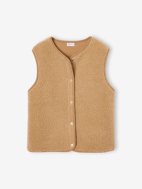 Fille-Manteau, veste-Veste sans manches 