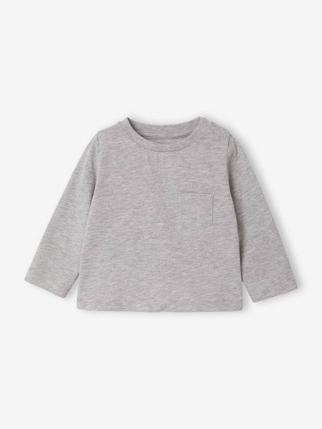 Lot de 3 tee-shirts bébé noix de pécan+terracotta - vertbaudet enfant 