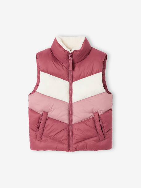 Fille-Manteau, veste-Doudoune légère sans manches fille