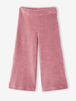 Meisje-Wijde, fluwelen broek voor meisjes