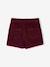 Jupe short fille plissée beige+bordeaux+vert anglais - vertbaudet enfant 