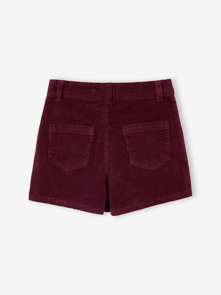 Skort met plooien voor meisjes beige+bordeauxrood+Engels groen - vertbaudet enfant 