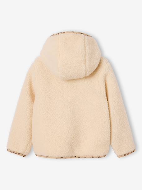 Meisjesjas met capuchon vanille - vertbaudet enfant 