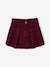 Jupe short fille plissée beige+bordeaux+vert anglais - vertbaudet enfant 