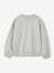 Sweat fille col rond manches longues bleu chambray+gris chiné - vertbaudet enfant 