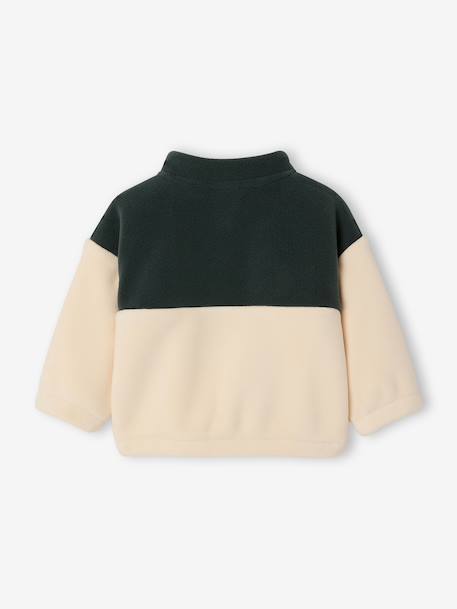 Sweat bébé garçon col montant vert sapin - vertbaudet enfant 