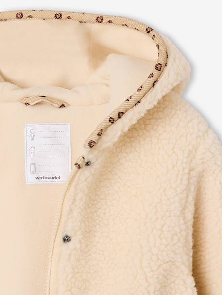 Veste à capuche fille vanille - vertbaudet enfant 