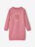 Basics fleece meisjesjurk ecru+marineblauw+saliegroen+zachtpaars - vertbaudet enfant 