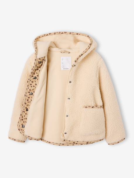 Veste à capuche fille vanille - vertbaudet enfant 